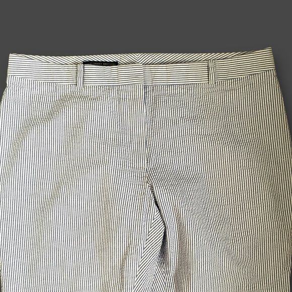Brooks Brothers Natalie Seersucker Crop Pants - Picture 3 of 12